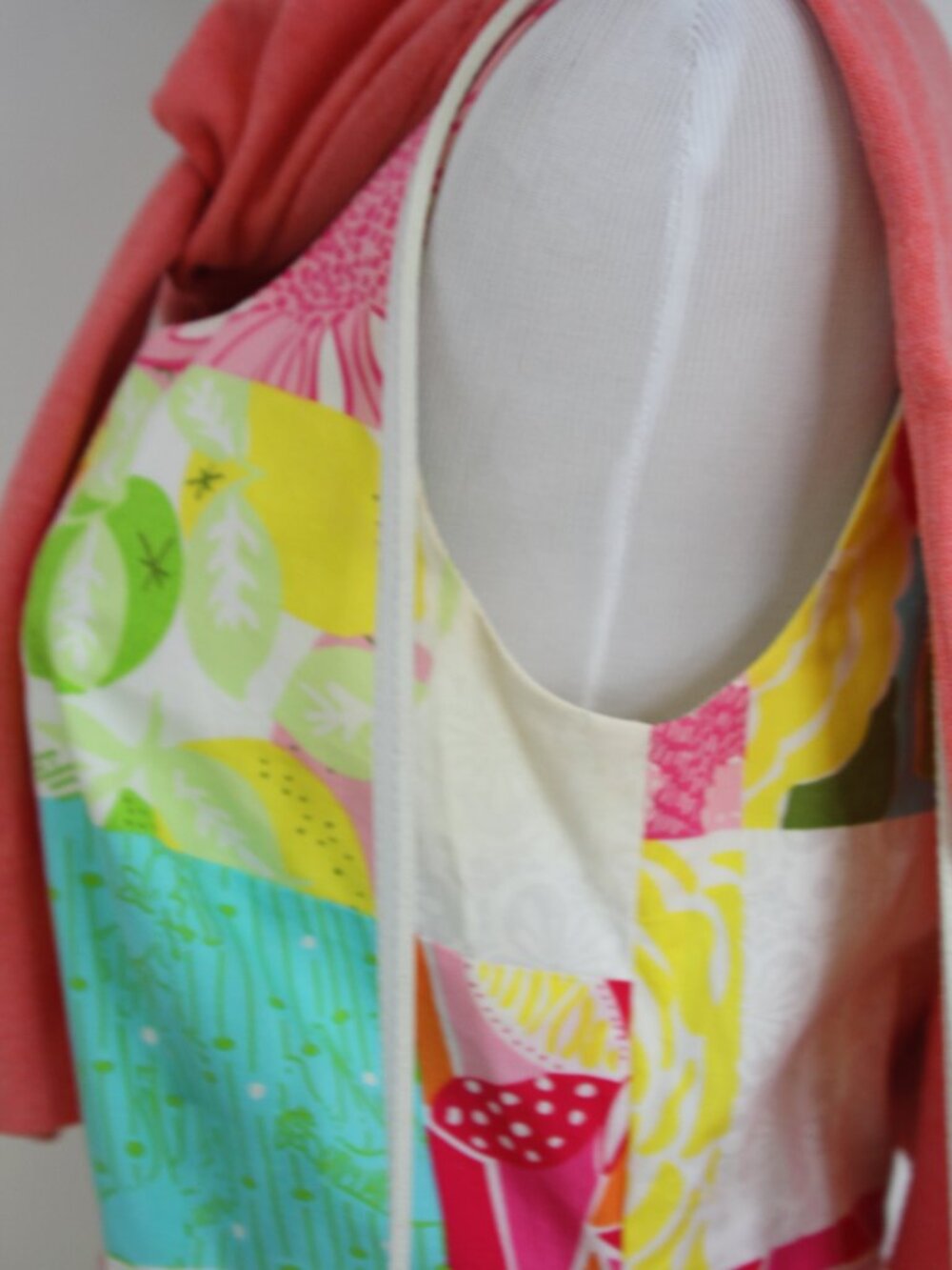 Lilly Pulitzer Patchwork Floral Shift Dress Size 6 Pink Green Cotton Preppy Reso - Picture 5 of 10